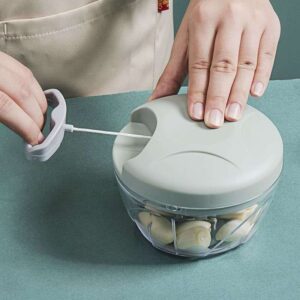 Compact Manual Pull-String Food Chopper